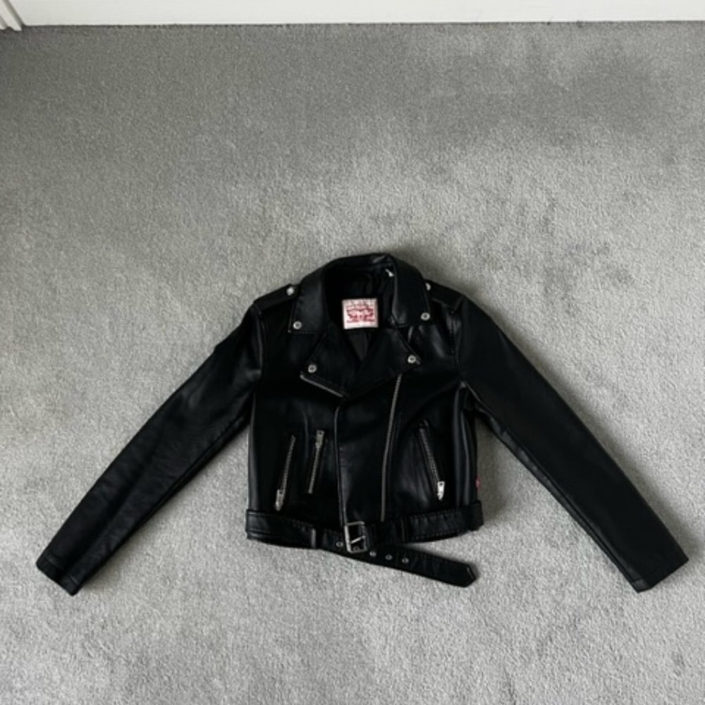 Levi's Women's Leather Biker Jacket - Picture 2 of 8